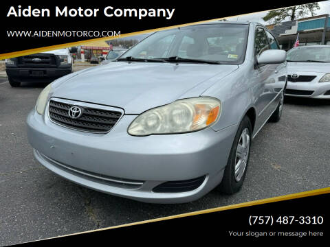 2005 Toyota Corolla for sale at Aiden Motor Company in Portsmouth VA