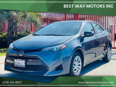 2018 Toyota Corolla for sale at BEST WAY MOTORS INC in San Diego CA