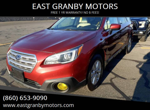 2017 Subaru Outback for sale at EAST GRANBY MOTORS in East Granby CT