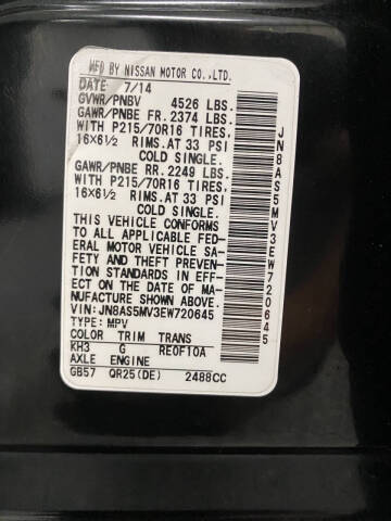 2014 Nissan Rogue Select S