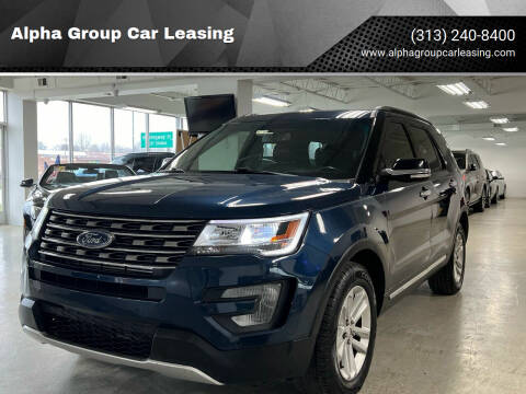 2017 Ford Explorer for sale at Alpha Group Car Leasing in Redford MI