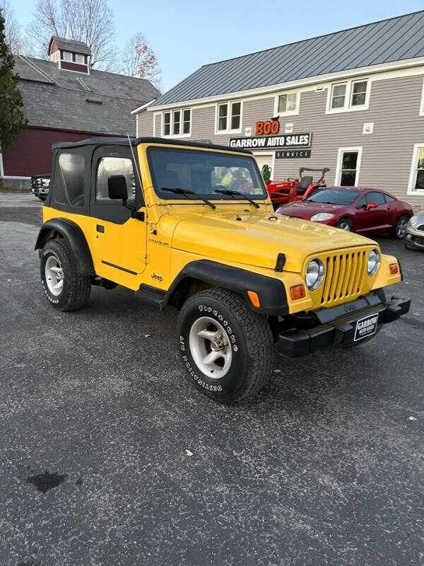 2001 Jeep Wrangler for sale at GARROW AUTO SALES in Pittsford VT