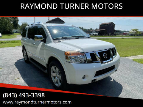 2011 Nissan Armada for sale at RAYMOND TURNER MOTORS in Pamplico SC