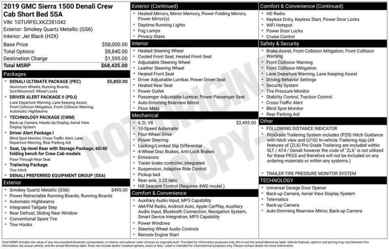 2019 GMC Sierra 1500