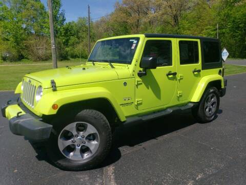 2017 Jeep Wrangler Unlimited for sale at Depue Auto Sales Inc in Paw Paw MI