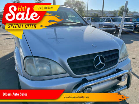 2001 Mercedes-Benz M-Class for sale at Bloom Auto Sales in Escondido CA
