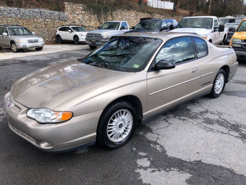 2001 Chevrolet Monte Carlo for sale at J & J Autoville Inc. in Roanoke VA