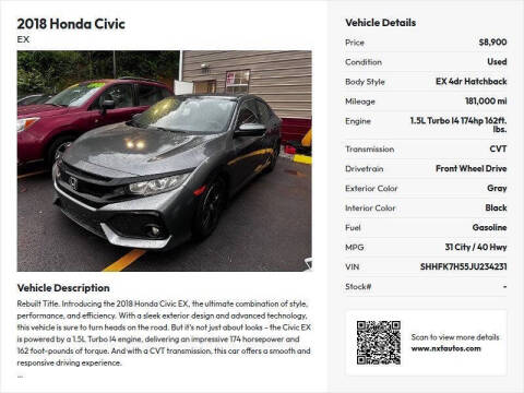 2018 Honda Civic EX