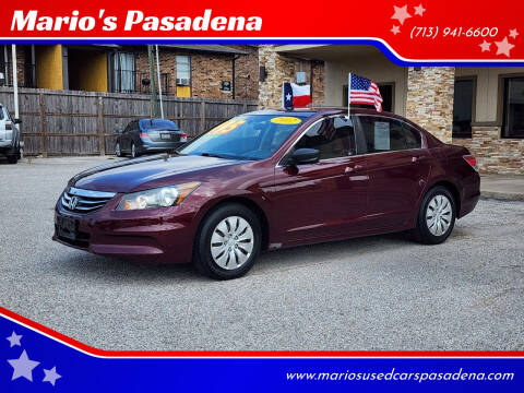 2012 Honda Accord for sale at Mario's Pasadena in Pasadena TX