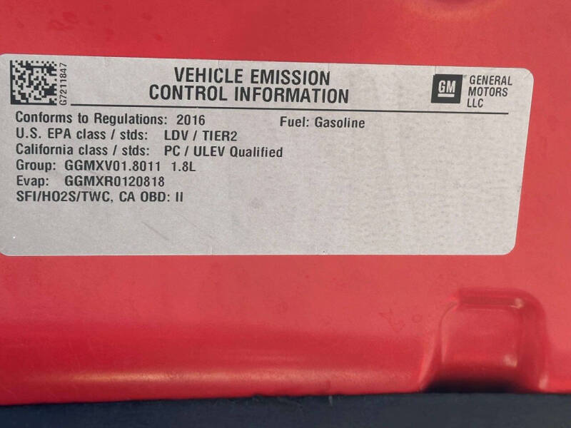 2016 Chevrolet Cruze Limited LS Auto