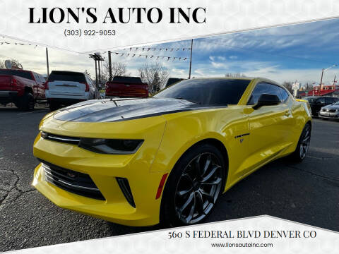 2017 Chevrolet Camaro for sale at Lion's Auto INC in Denver CO