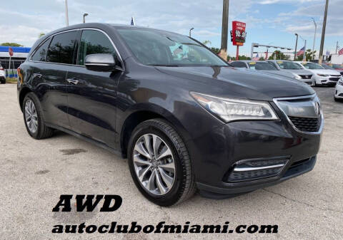 2014 Acura MDX for sale at AUTO CLUB OF MIAMI, INC in Miami FL