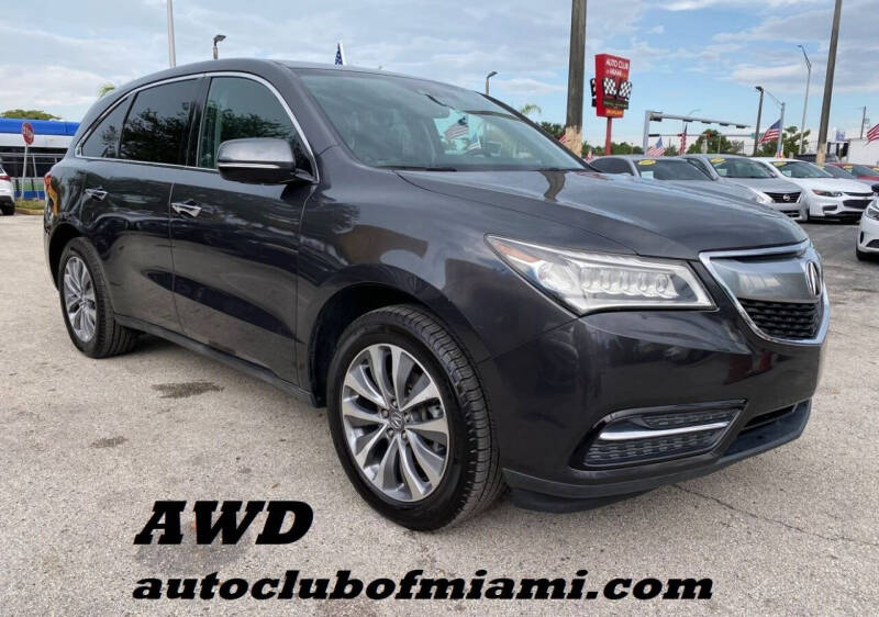 2014 Acura MDX for sale at AUTO CLUB OF MIAMI, INC in Miami FL