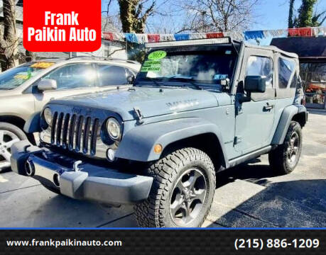 2015 Jeep Wrangler for sale at Frank Paikin Auto in Glenside PA