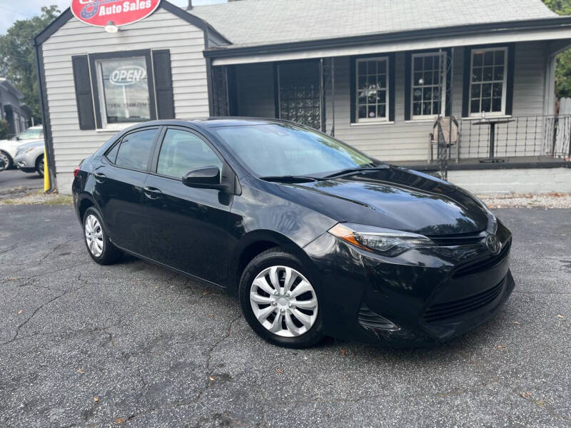 Used 2019 Toyota Corolla LE with VIN 2T1BURHE7KC185075 for sale in Roswell, GA