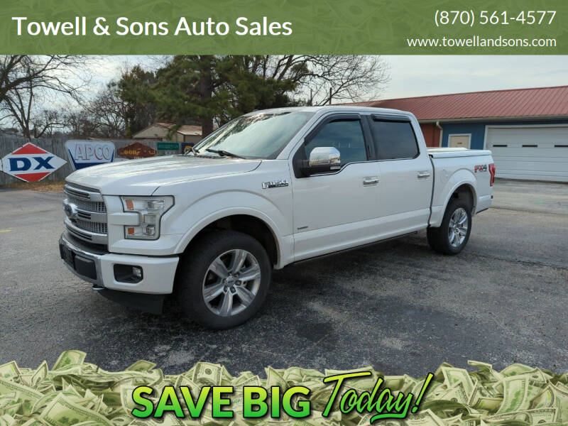 2017 Ford F-150 for sale at Towell & Sons Auto Sales in Manila AR