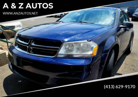 2013 Dodge Avenger for sale at A & Z AUTOS in Westfield MA