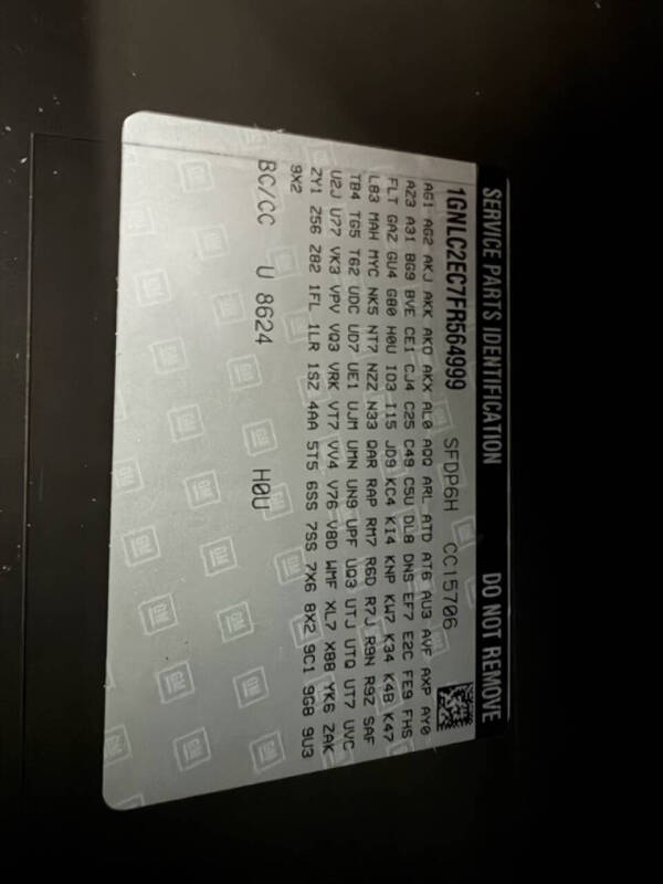 2015 Chevrolet Tahoe Police