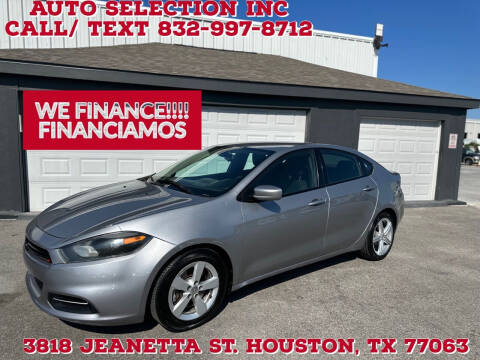 2016 Dodge Dart for sale at Auto Selection Inc. in Houston TX