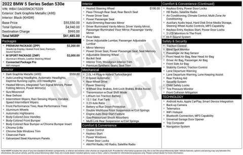2022 BMW 5 Series 530e