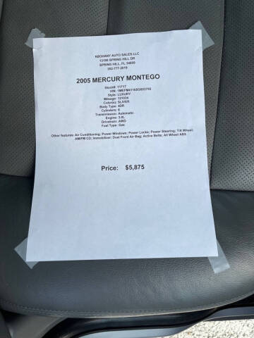 2005 Mercury Montego Luxury