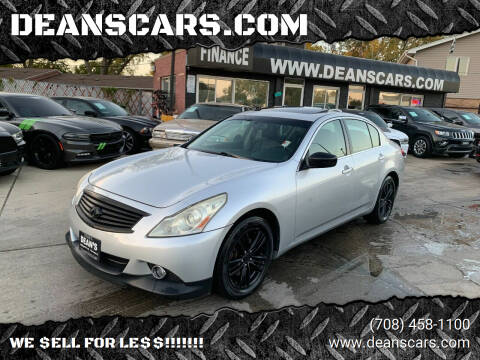 2010 Infiniti G37 Sedan for sale at DEANSCARS.COM in Bridgeview IL