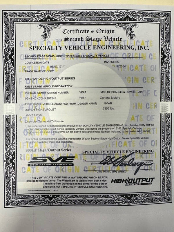 2017 Chevrolet Tahoe Premier