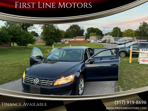 2012 Volkswagen Passat for sale at First Line Motors in Jamestown IN