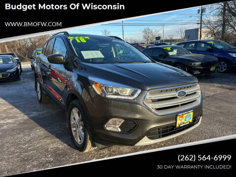 2018 Ford Escape for sale at Budget Motors of Wisconsin in Racine WI