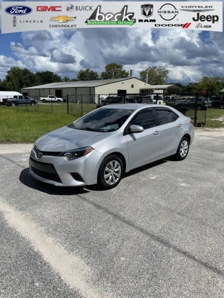2016 Toyota Corolla for sale at Beck Nissan in Palatka FL
