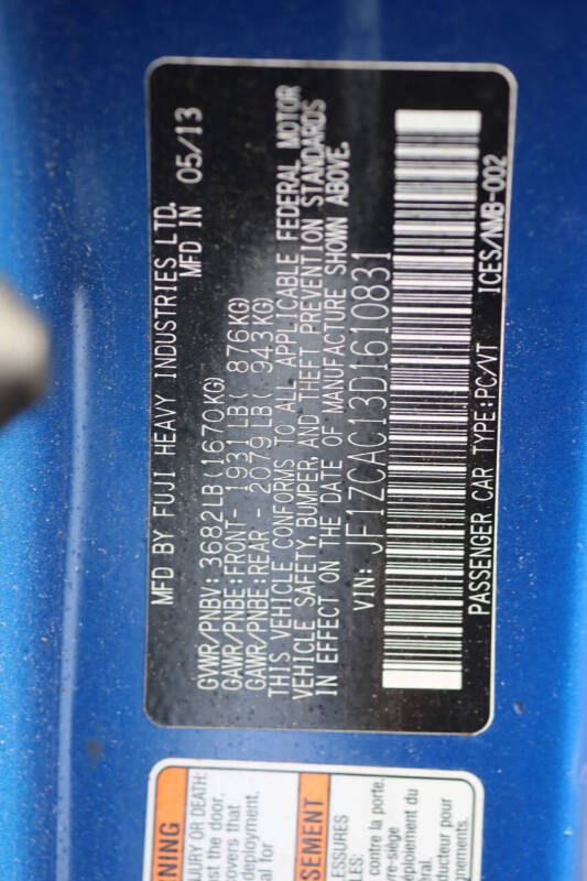 2013 Subaru BRZ Limited