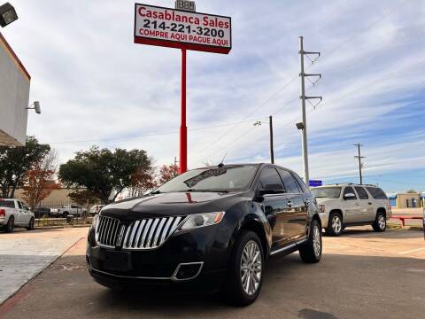 2014 Lincoln MKX for sale at Casablanca Sales-DALLAS in Dallas TX
