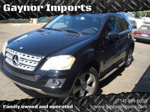 2011 Mercedes-Benz M-Class for sale at Gaynor Imports in Stanton CA