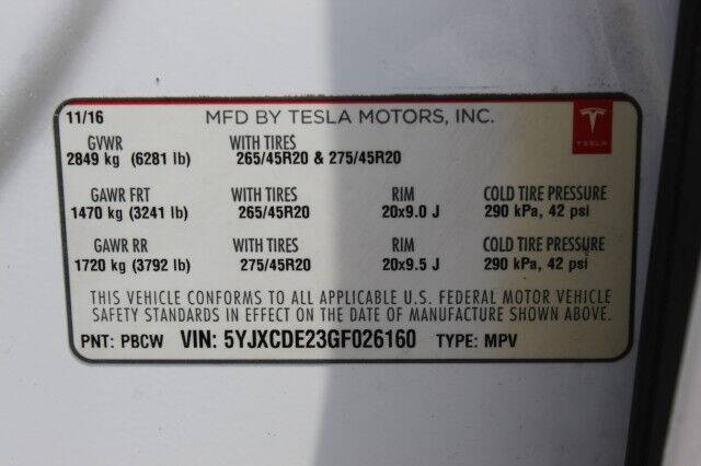 2016 Tesla Model X 75D