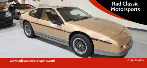 1986 Pontiac Fiero for sale at Rad Classic Motorsports in Washington PA