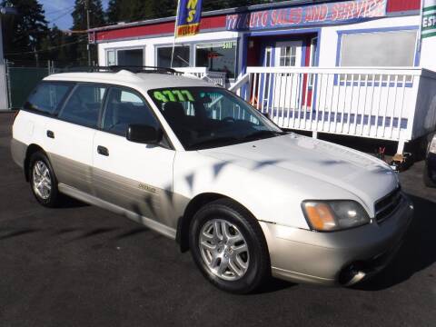 2000 Subaru Outback for sale at 777 Auto Sales and Service in Tacoma WA
