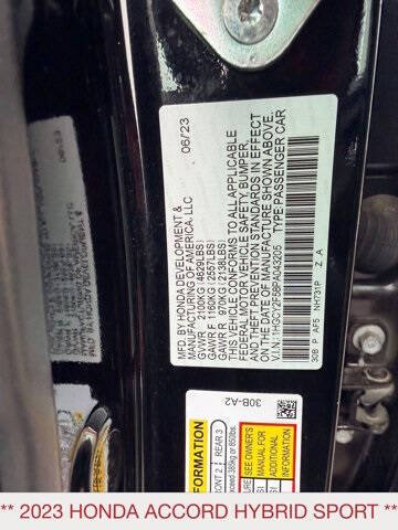 2023 Honda Accord Hybrid