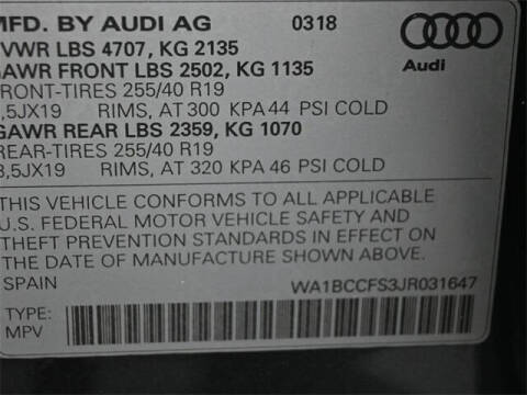 2018 Audi Q3 2.0T Premium