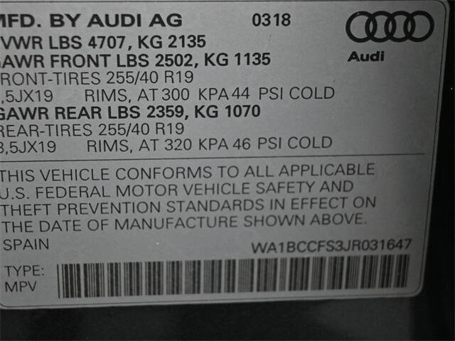 2018 Audi Q3 2.0T Premium