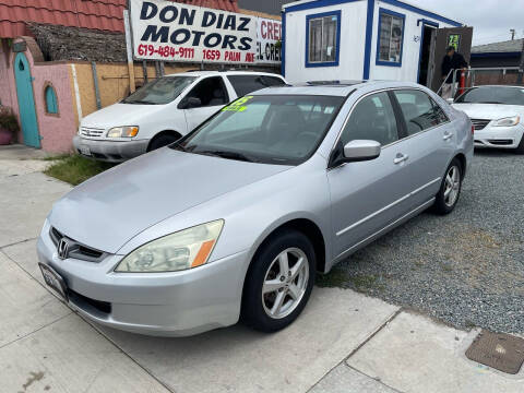 2005 Honda Accord for sale at DON DIAZ MOTORS in San Diego CA