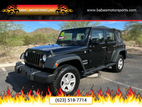 2015 Jeep Wrangler Unlimited for sale at Baba's Motorsports, LLC in Phoenix AZ