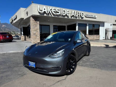 2021 Tesla Model Y for sale at Lakeside Auto Brokers in Colorado Springs CO