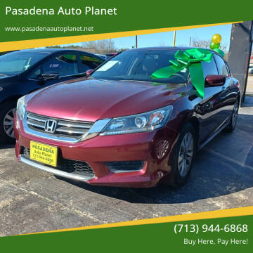 2015 Honda Accord for sale at Pasadena Auto Planet in Houston TX
