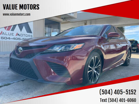 2018 Toyota Camry for sale at VALUE MOTORS in Marrero LA