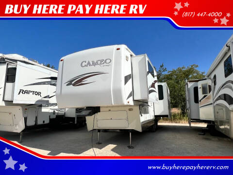 2011 Carriage Cameo 35SB3 for sale at BUY HERE PAY HERE RV in Burleson TX