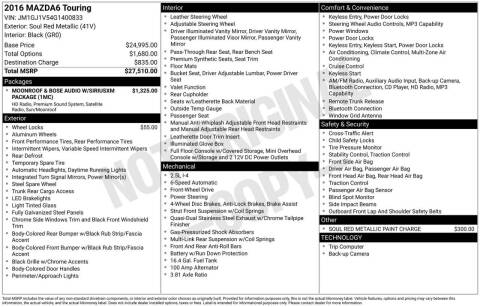 2016 Mazda MAZDA6 i Touring