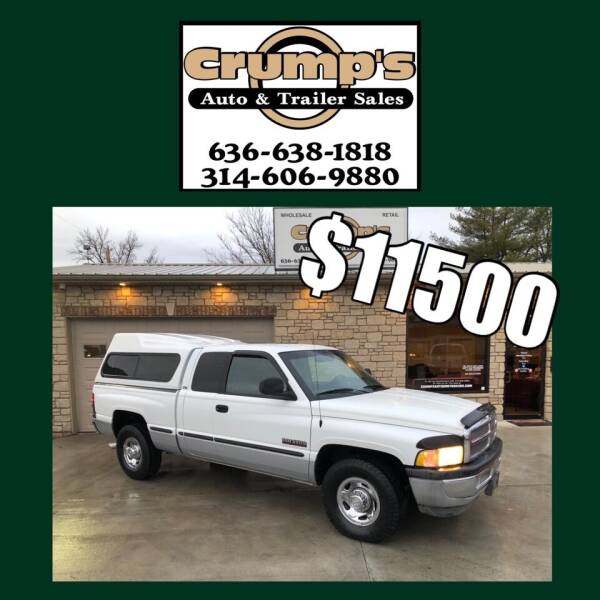 1999 Dodge Ram Pickup 2500 for sale at CRUMP'S AUTO & TRAILER SALES in Crystal City MO