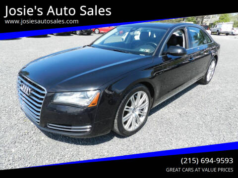 2013 Audi A8 L for sale at Josie's Auto Sales in Gilbertsville PA