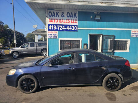 2009 Pontiac G6 for sale at Oak & Oak Auto Sales in Toledo OH