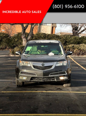 2013 Acura MDX for sale at INCREDIBLE AUTO SALES in Bountiful UT